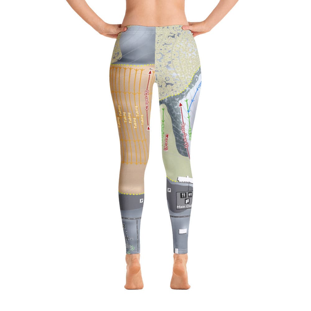 Sunburst, Wisconsin Ski Trail Map Women&#39;s Base Layer Bottom - Powderaddicts