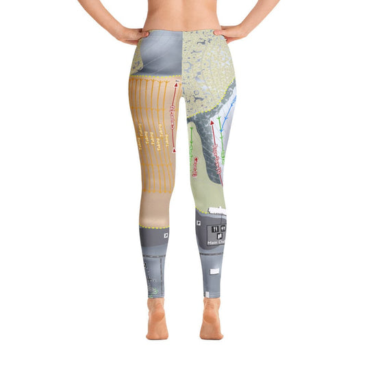Sunburst, Wisconsin Ski Trail Map Women's Base Layer Bottom - Powderaddicts