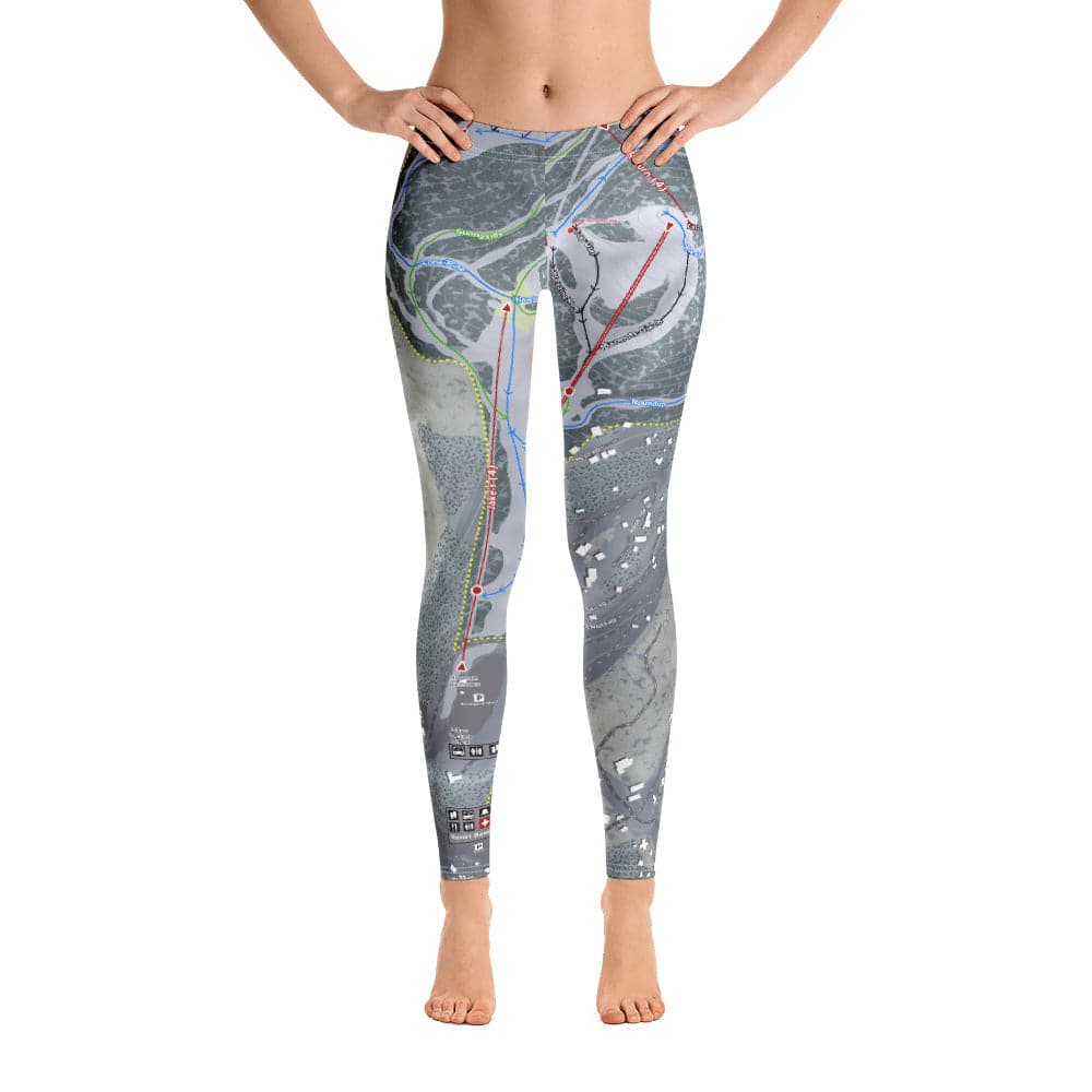 Sundance, Utah Ski Trail Map Women's Base Layer Bottom - Powderaddicts