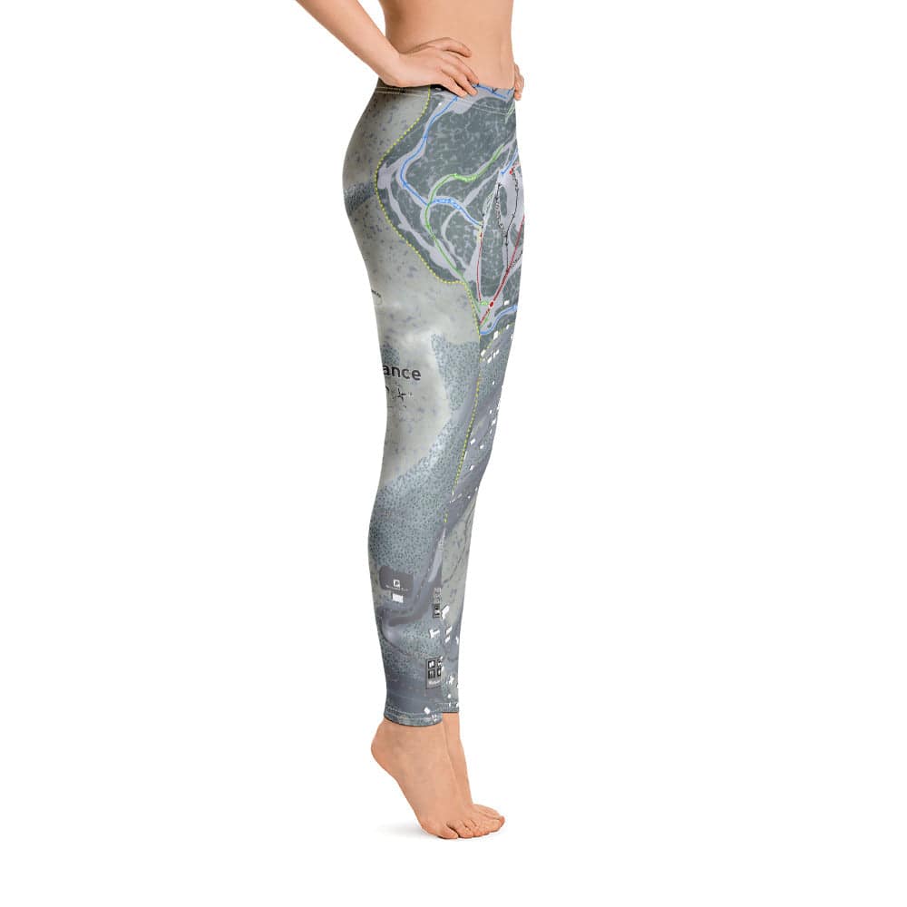 Sundance, Utah Ski Trail Map Women's Base Layer Bottom - Powderaddicts