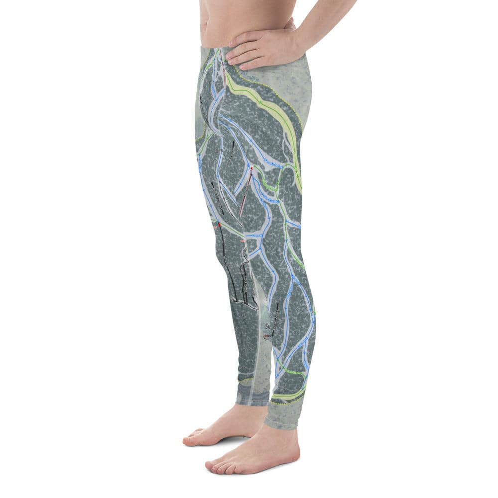 Sunlight, Colorado Ski Trail Map Men's Base Layer Bottom - Powderaddicts