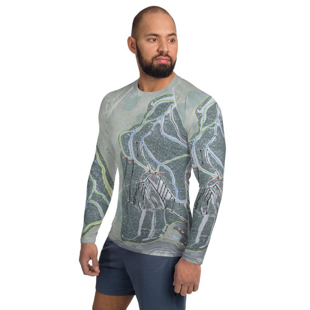 Sunlight, Colorado Ski Trail Map Men's Base Layer Top - Powderaddicts