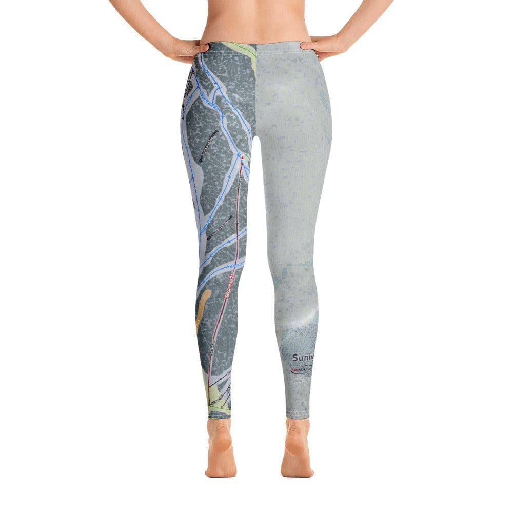 Sunlight, Colorado Ski Trail Map Women's Base Layer Bottom - Powderaddicts