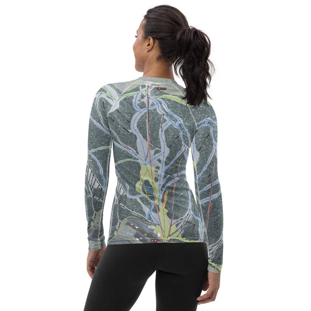Sunlight, Colorado Ski Trail Map Women's Base Layer Top - Powderaddicts