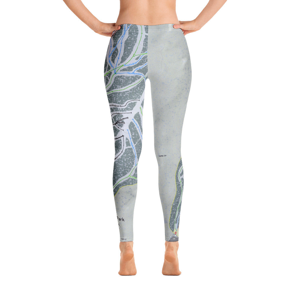 Sunrise Park, Arizona Ski Trail Map Women's Base Layer Bottom