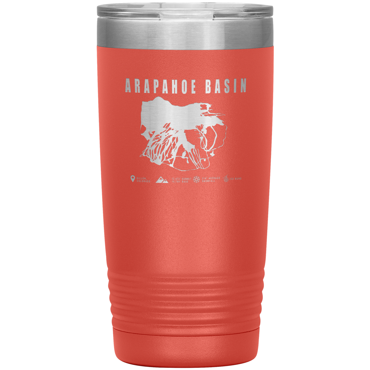 Arapahoe Basin,Colorado Ski Resort 20oz Tumbler - Powderaddicts