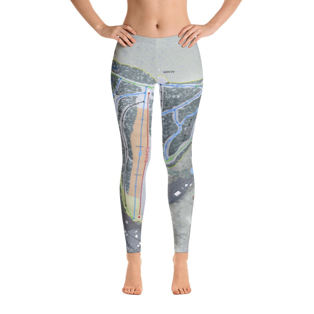 Swain, New York Ski Trail Map Women's Base Layer Bottom - Powderaddicts