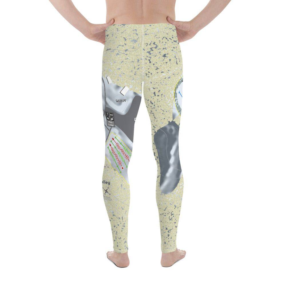 Swiss Valley, Michigan Ski Trail Map Men's Base Layer Bottom - Powderaddicts