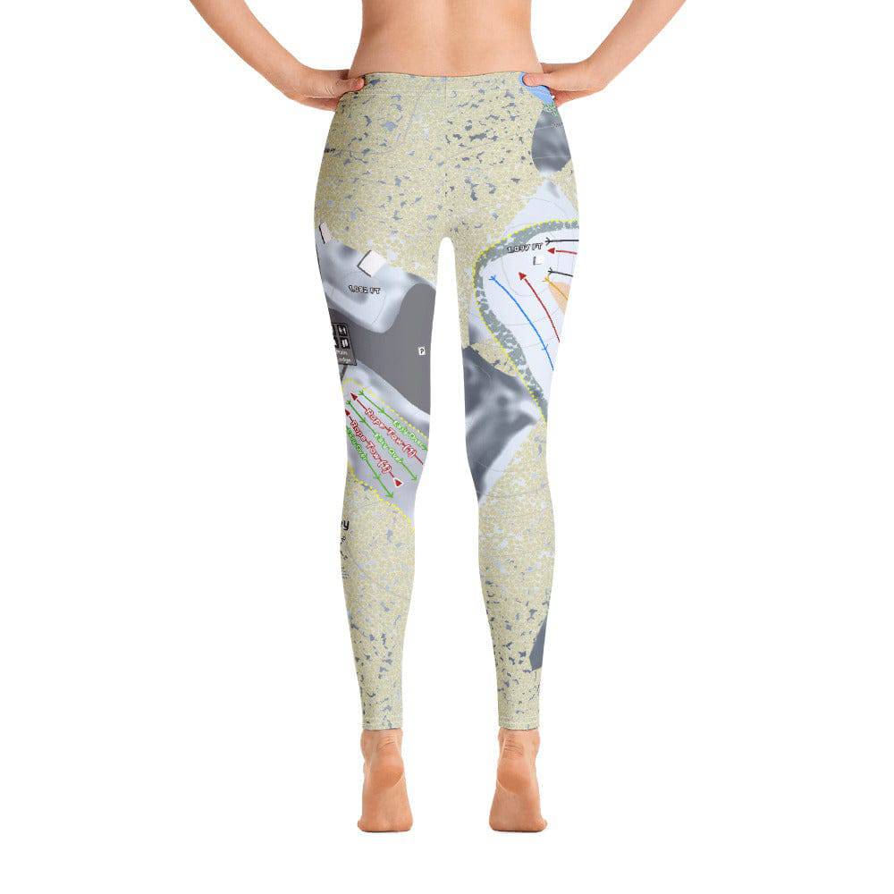 Swiss Valley, Michigan Ski Trail Map Women's Base Layer Bottom - Powderaddicts
