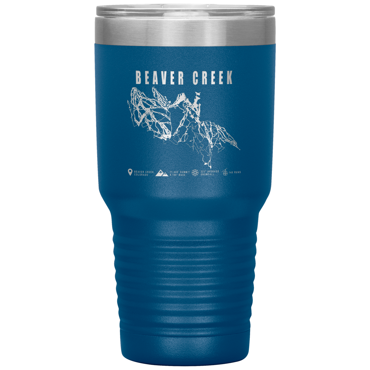 Beaver Creek Colorado Ski Trail Map 30oz Tumbler - Powderaddicts