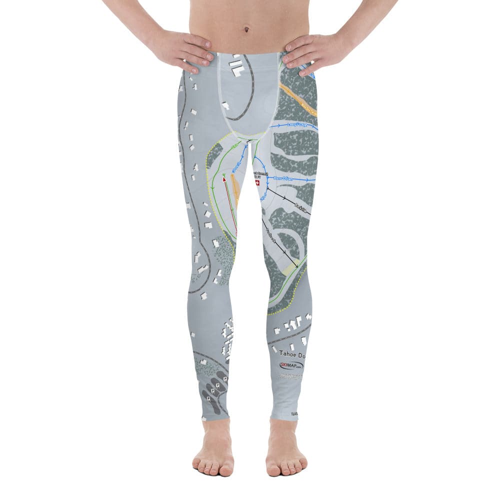 Tahoe Donner, California Ski Trail Map Men's Base Layer Bottom