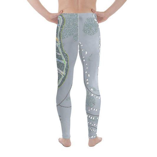Tahoe Donner, California Ski Trail Map Men's Base Layer Bottom - Powderaddicts