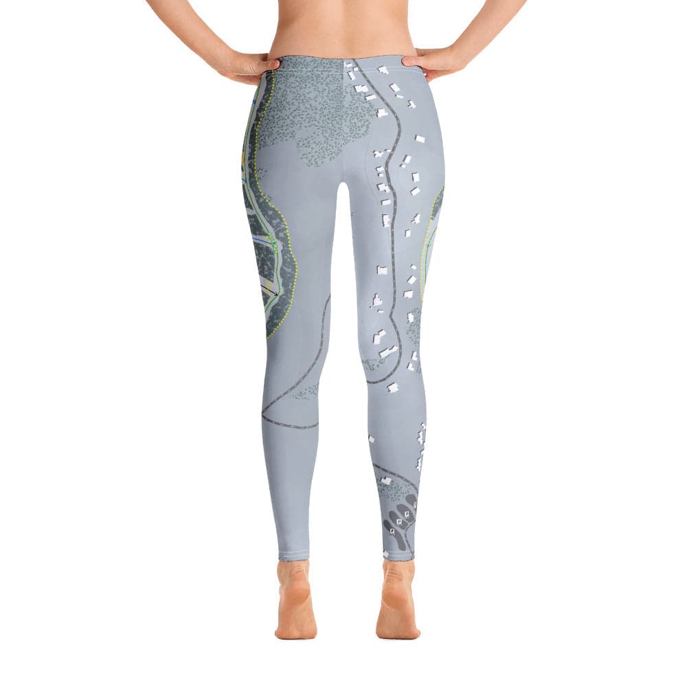 Tahoe Donner, California Ski Trail Map Women's Base Layer Bottom - Powderaddicts