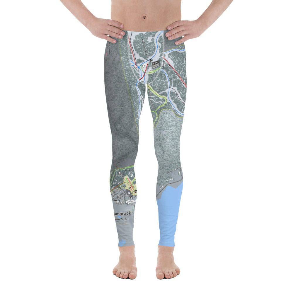 Tamarack, Idaho Ski Trail Map Men's Base Layer Bottom - Powderaddicts