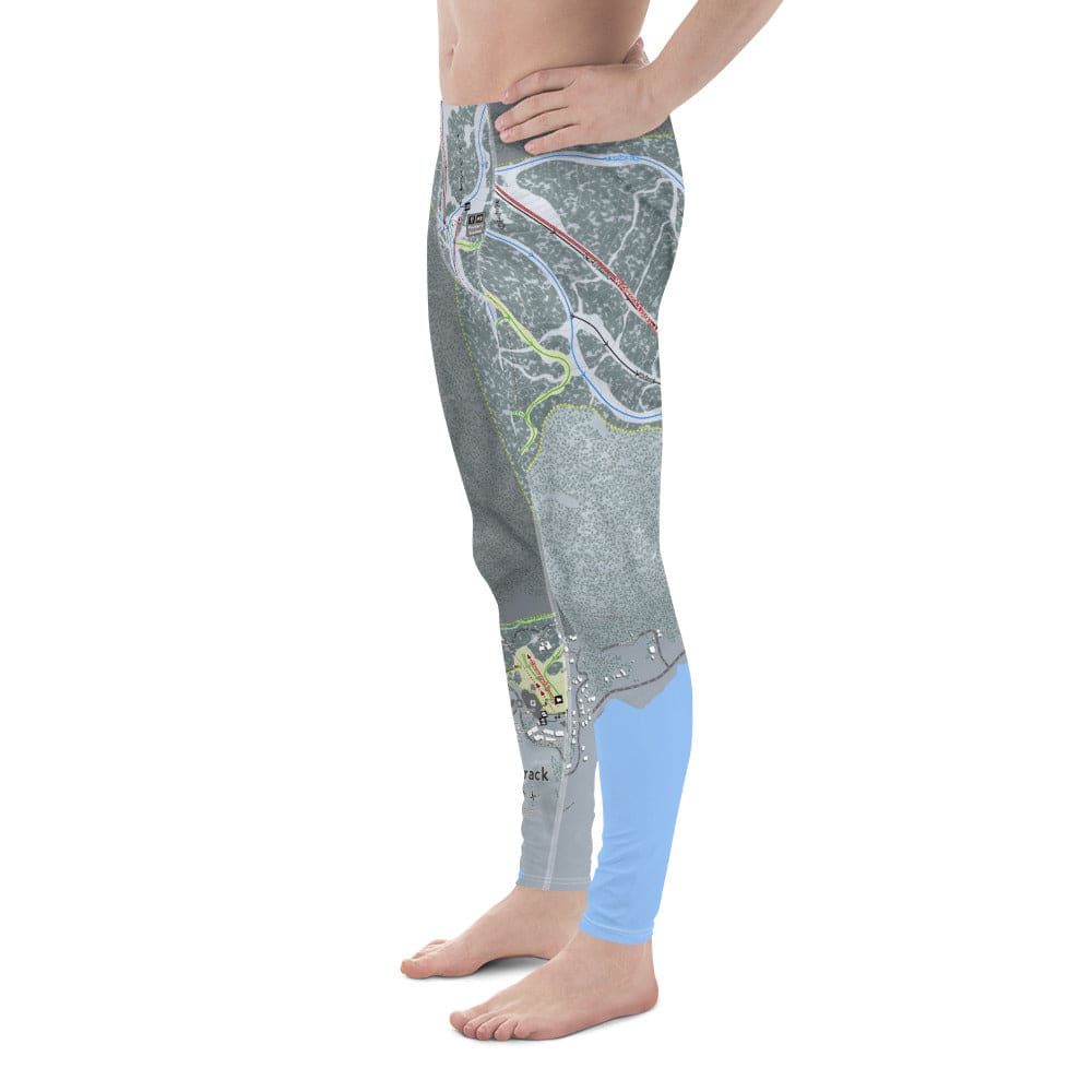 Tamarack, Idaho Ski Trail Map Men's Base Layer Bottom - Powderaddicts