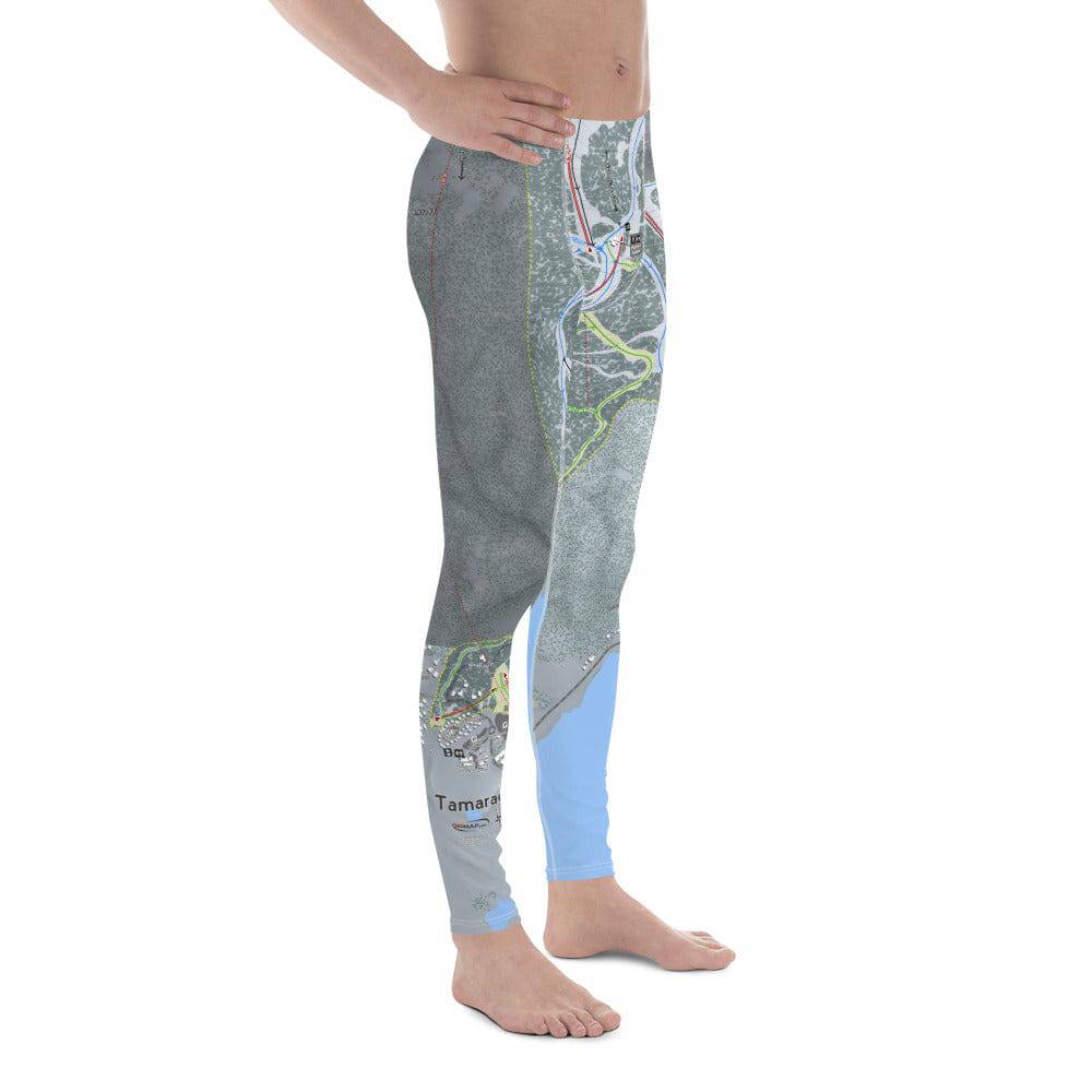 Tamarack, Idaho Ski Trail Map Men's Base Layer Bottom - Powderaddicts