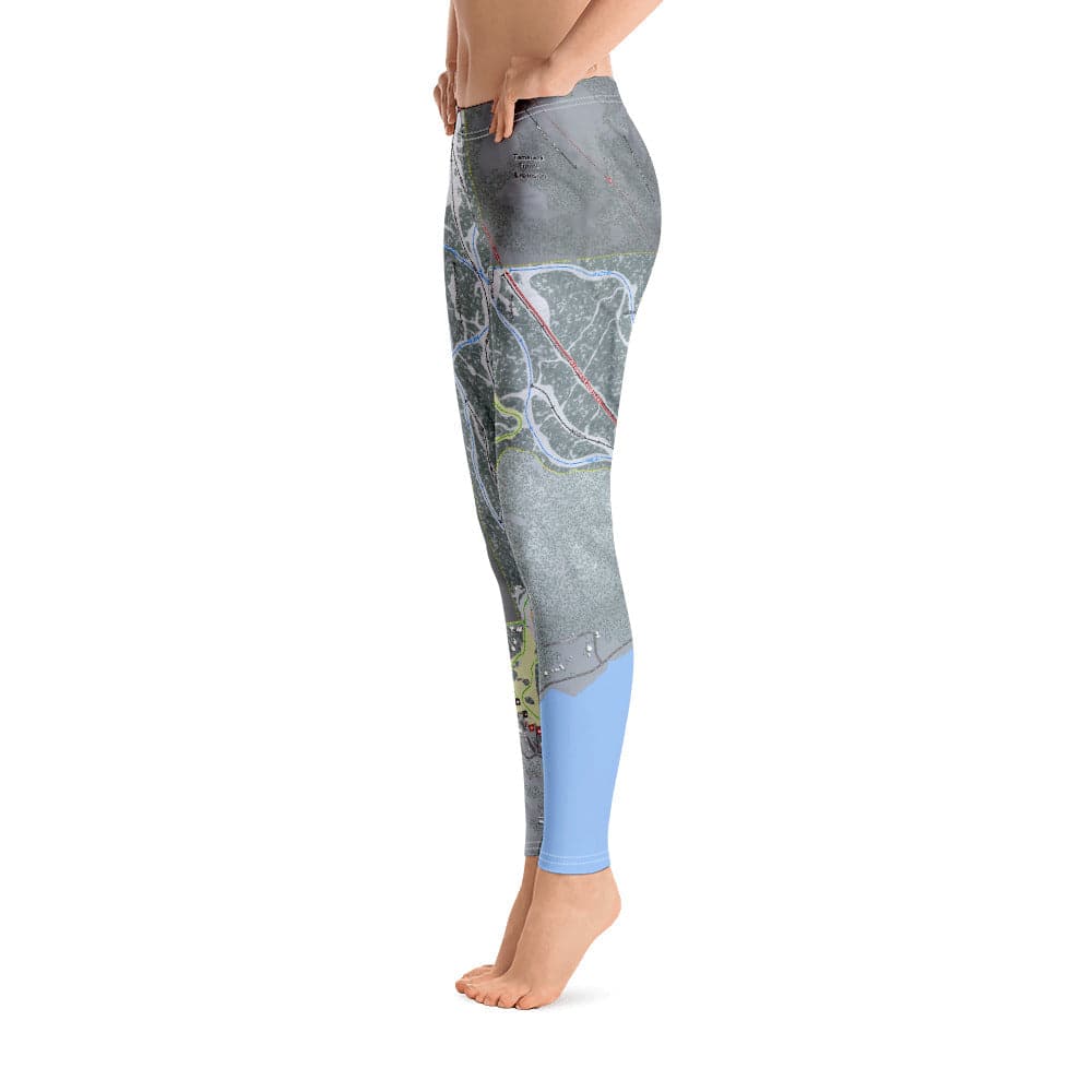 Tamarack, Idaho Ski Trail Map Women's Base Layer Bottom - Powderaddicts