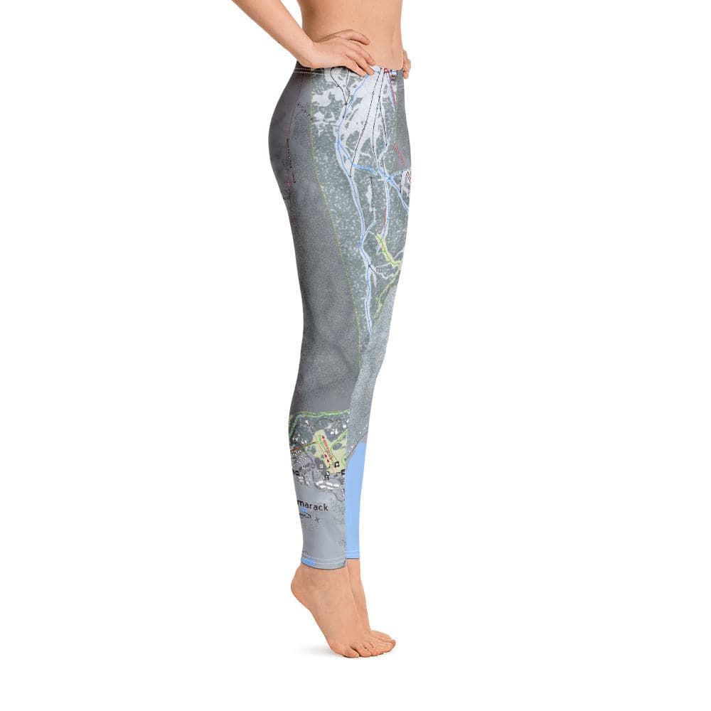 Tamarack, Idaho Ski Trail Map Women's Base Layer Bottom - Powderaddicts