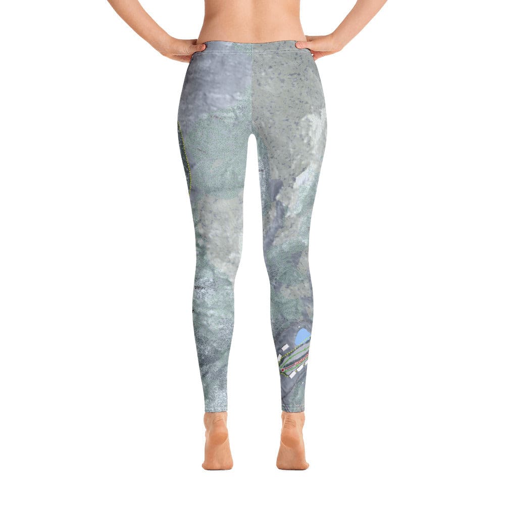 Tenney Mountain, New Hampshire Ski Trail Map Women's Base Layer Bottom - Powderaddicts