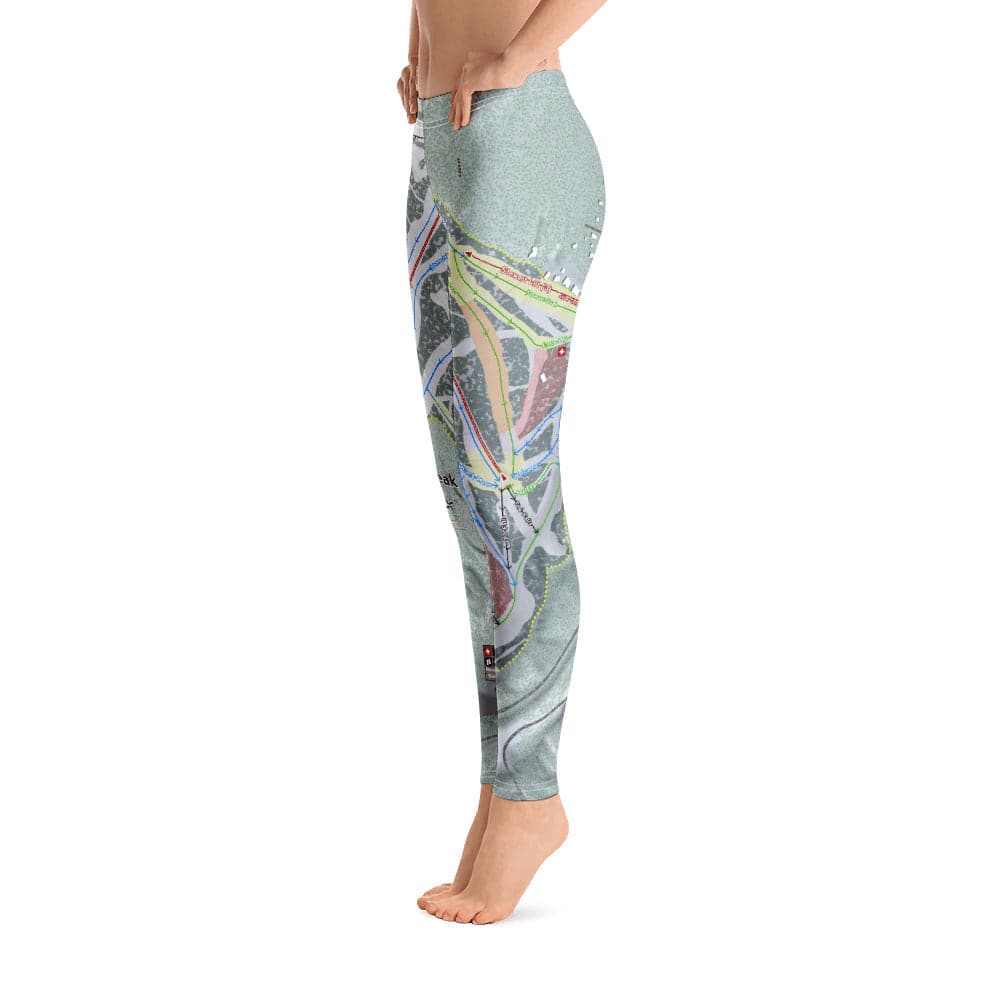 Terry Peak, South Dakota Ski Trail Map Women's Base Layer Bottom - Powderaddicts