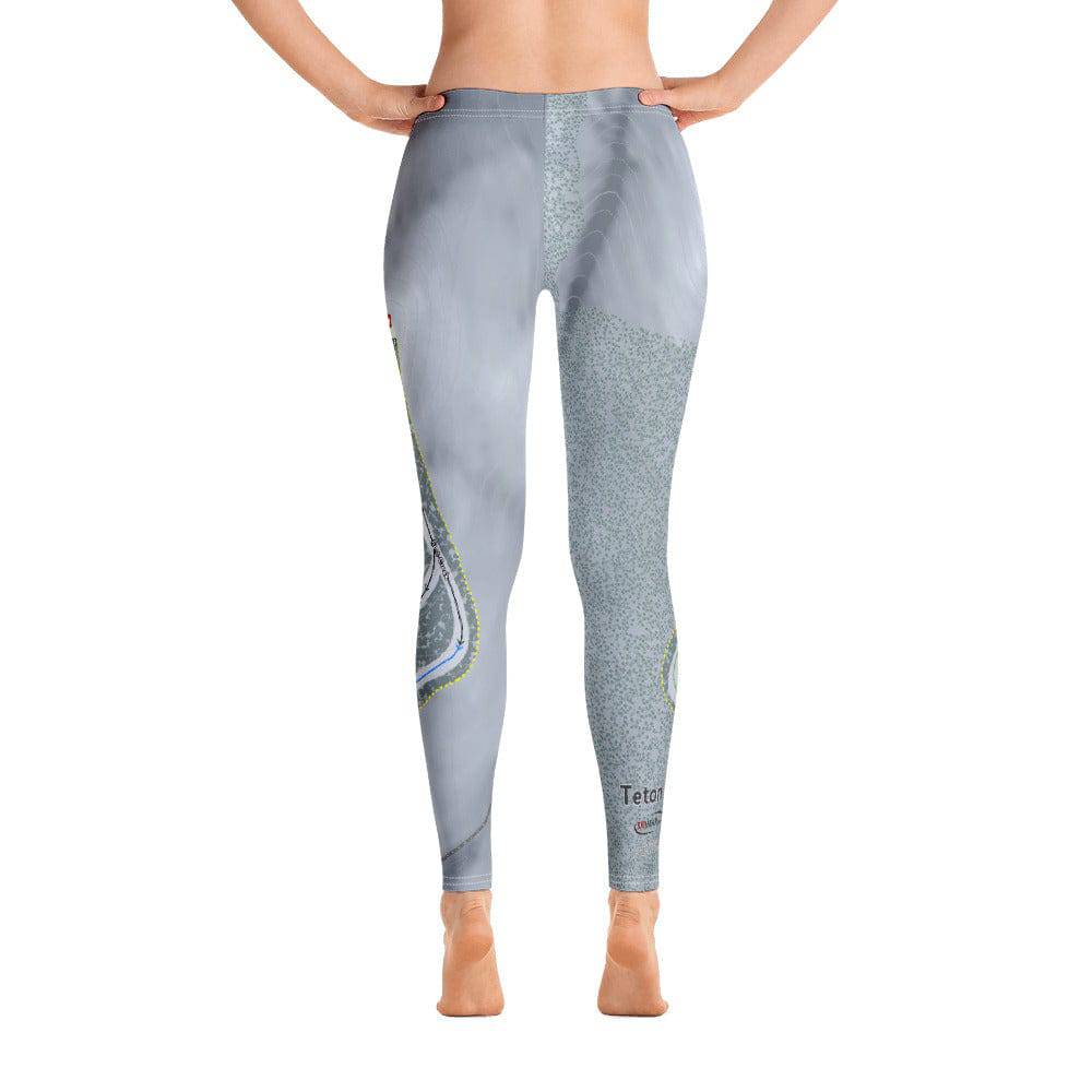 Teton Pass Montana Ski Trail Map Women's Base Layer Bottom