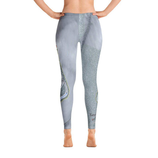 Teton Pass Montana Ski Trail Map Women's Base Layer Bottom - Powderaddicts