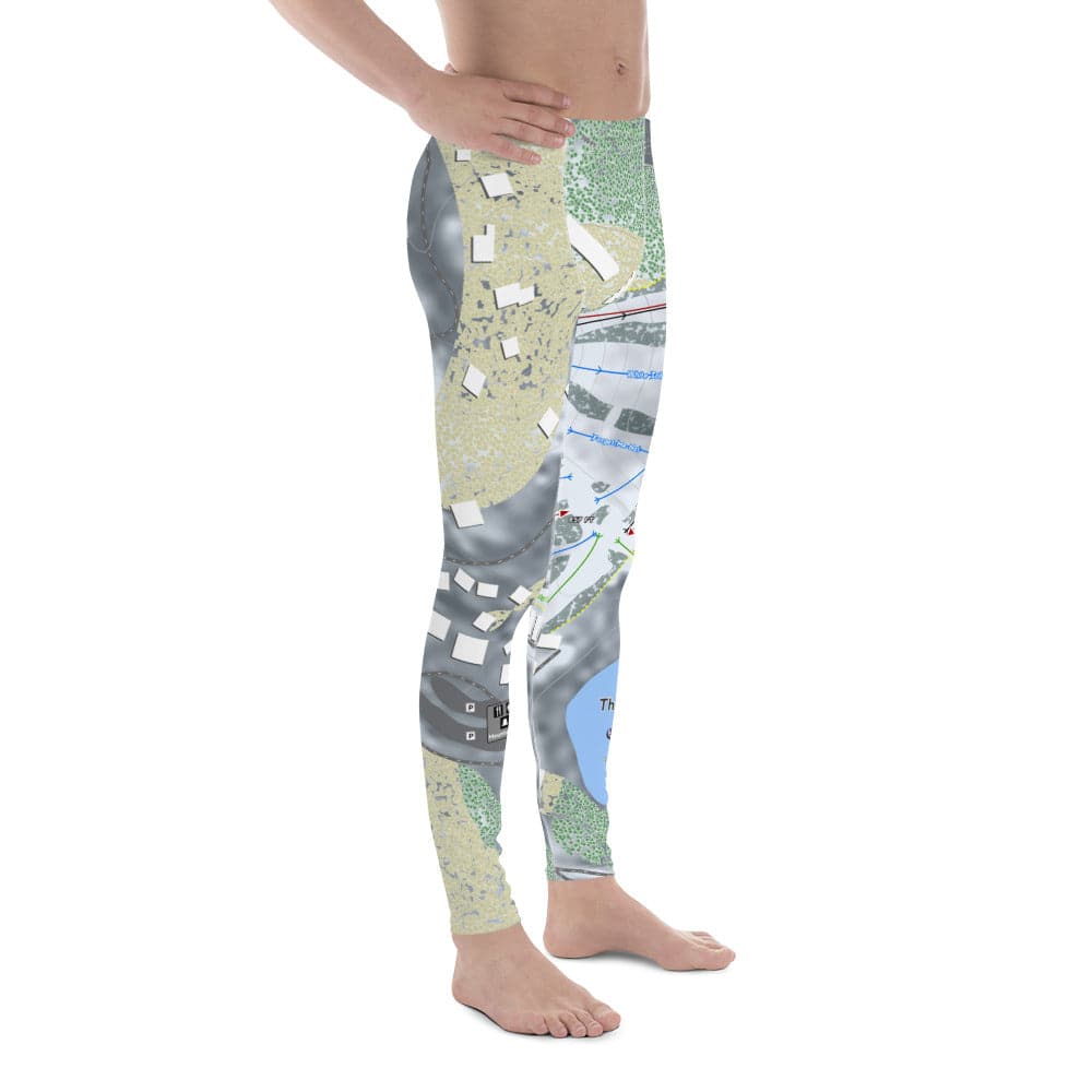 The Homestead, Michigan Ski Trail Map Men's Base Layer Bottom - Powderaddicts