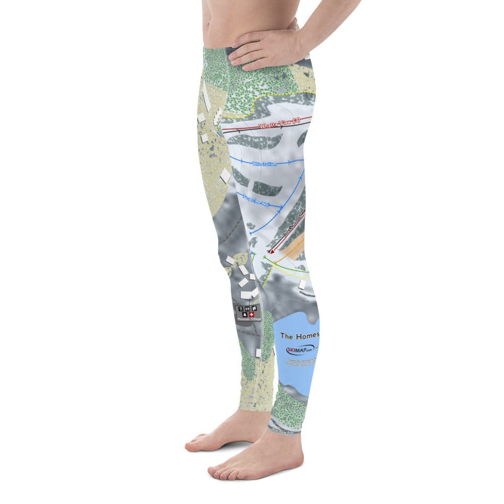The Homestead, Virginia Ski Trail Map Men's Base Layer Bottom - Powderaddicts