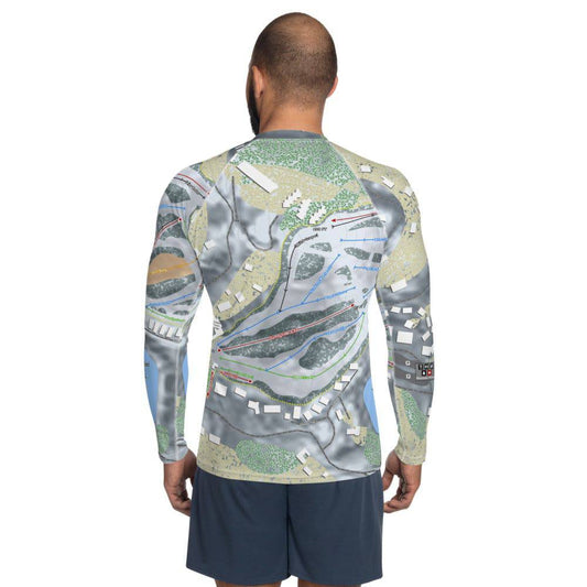 The Homestead, Virginia Ski Trail Map Men's Base Layer Top - Powderaddicts