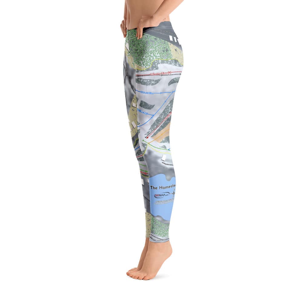The Homestead, Virginia Ski Trail Map Women's Base Layer Bottom - Powderaddicts