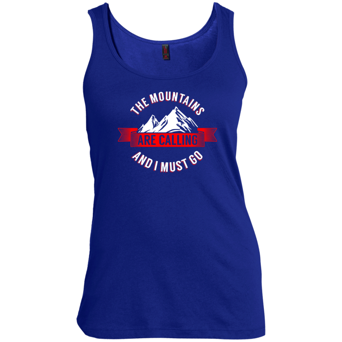 The Mountains Are Calling Tank Tops - Powderaddicts