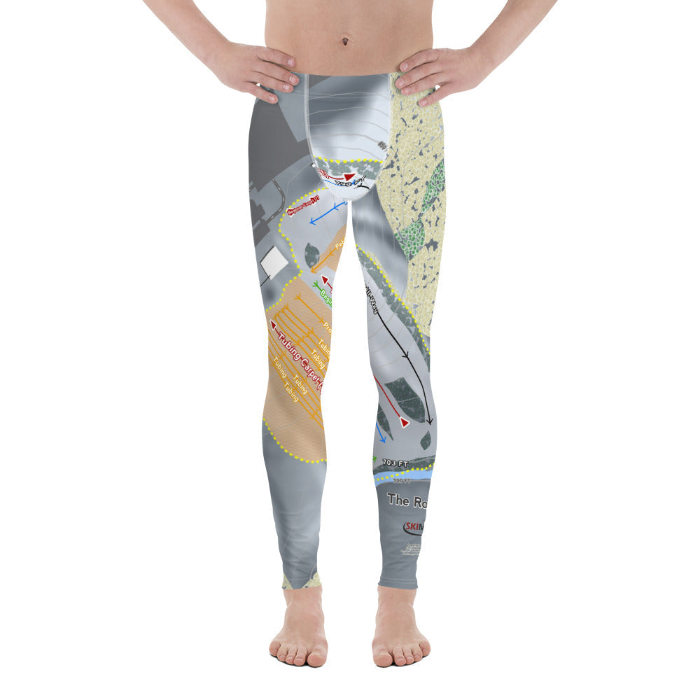 The Rock Snowpark, Wisconsin Ski Trail Map Men's Base Layer Bottom