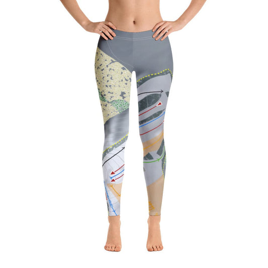 The Rock Snowpark, Wisconsin Ski Trail Map Women's Base Layer Bottom - Powderaddicts