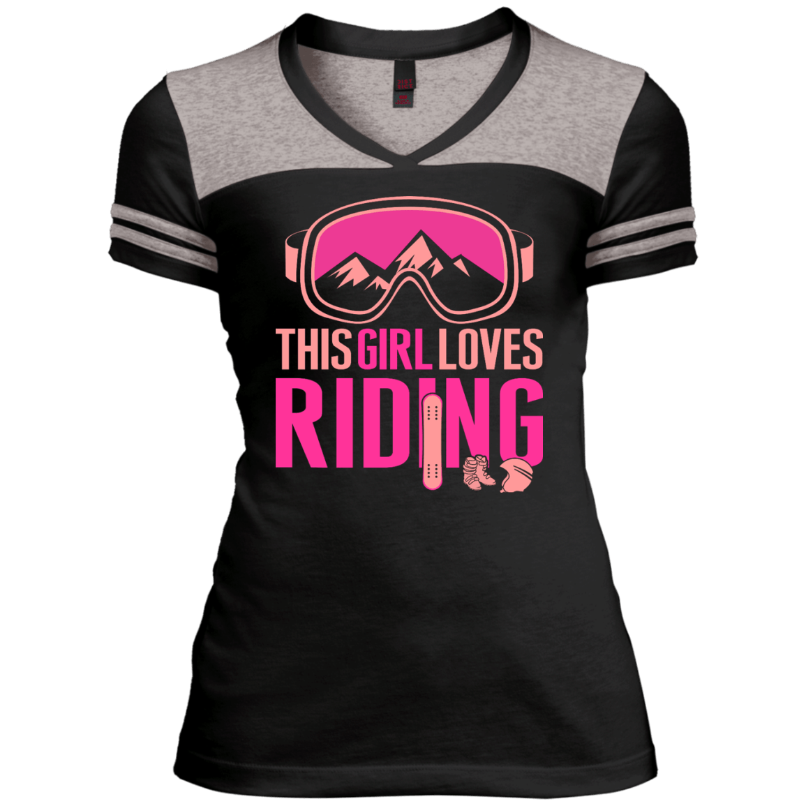 This Girl Loves Riding Ladies Tees - Powderaddicts