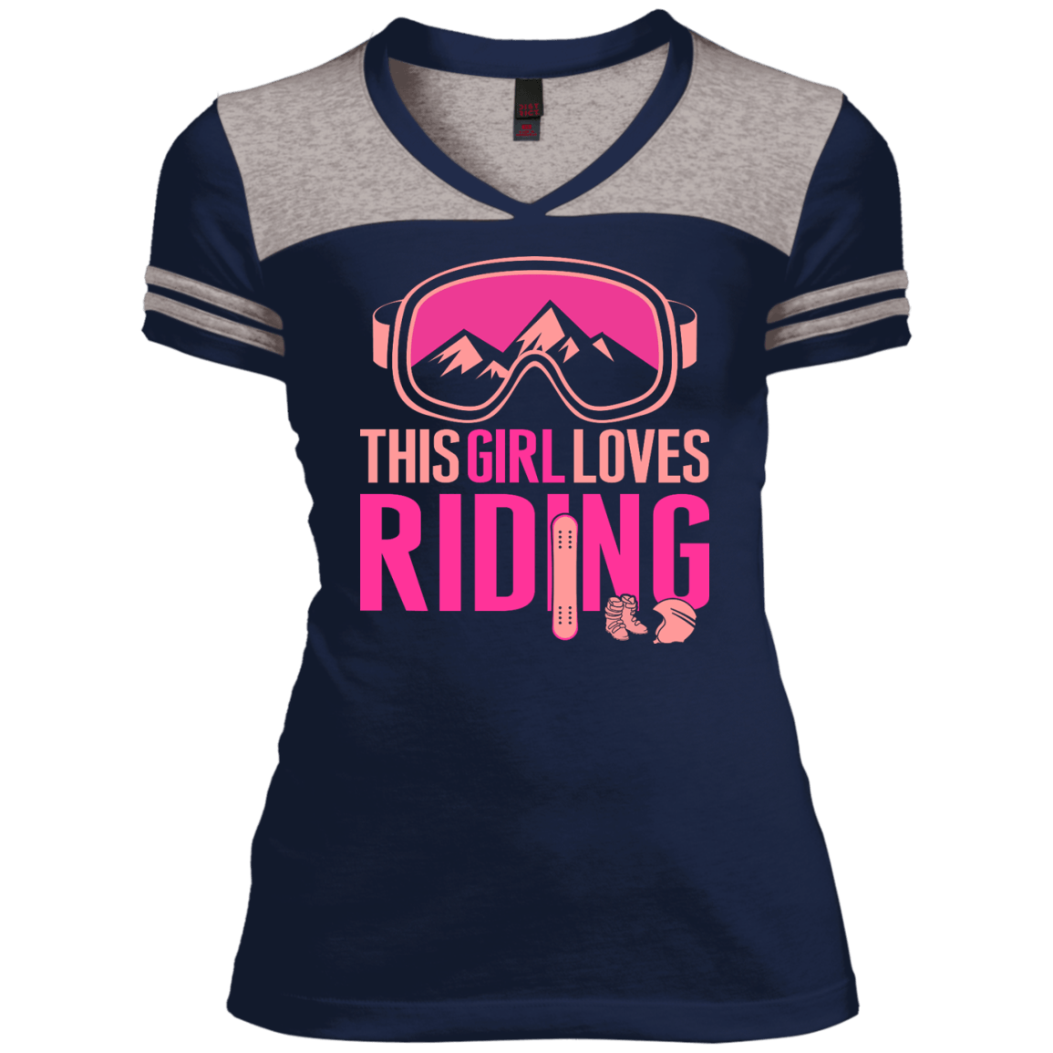 This Girl Loves Riding Ladies Tees - Powderaddicts