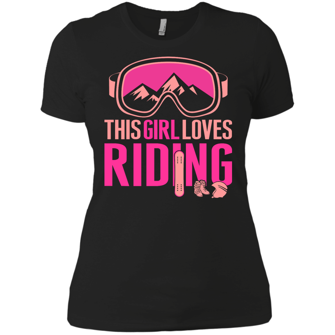 This Girl Loves Riding Ladies Tees - Powderaddicts