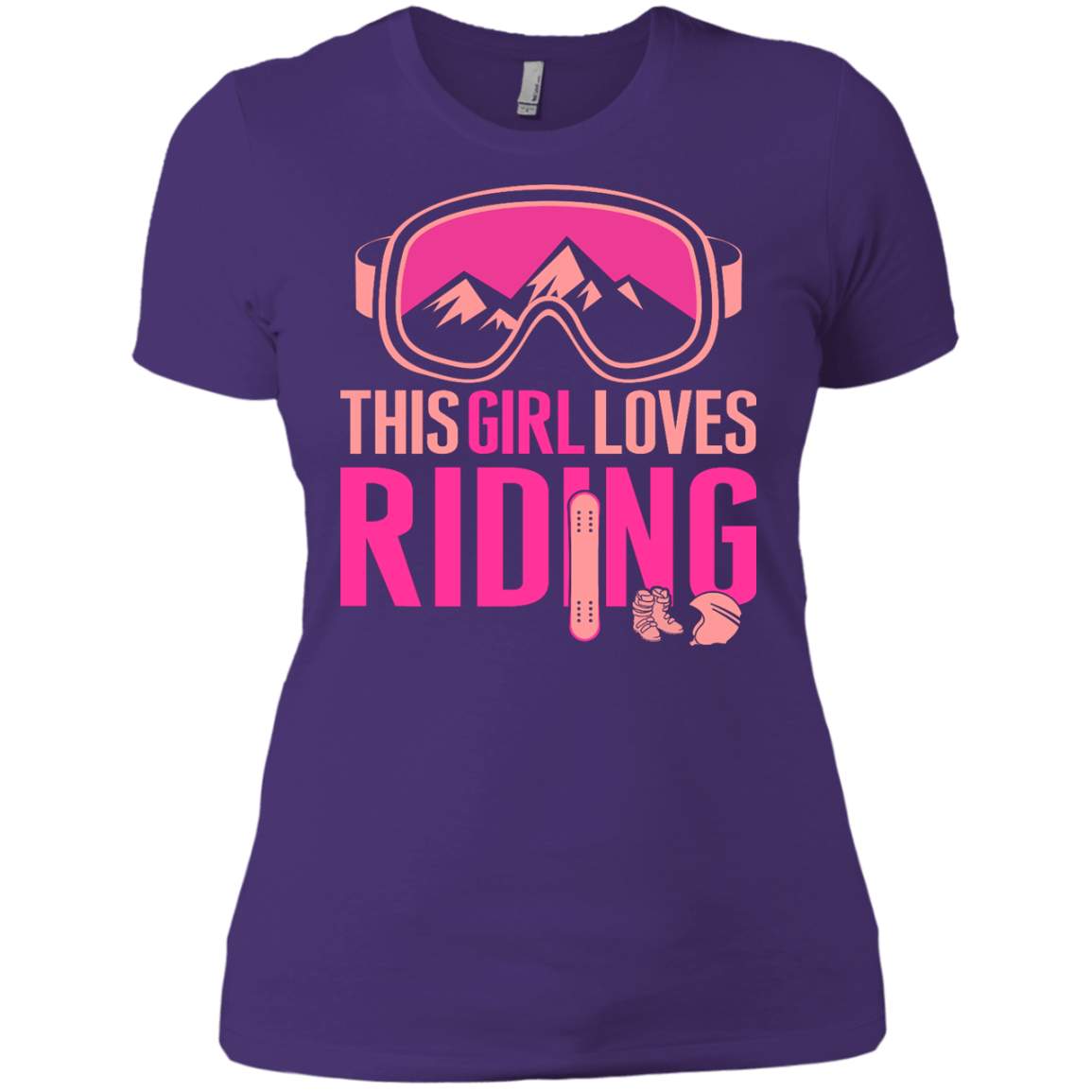 This Girl Loves Riding Ladies Tees - Powderaddicts