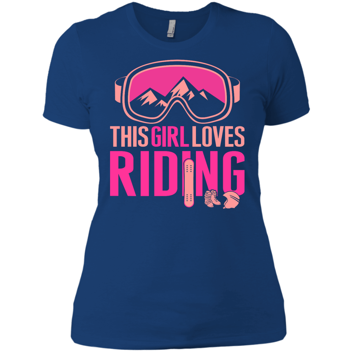 This Girl Loves Riding Ladies Tees - Powderaddicts