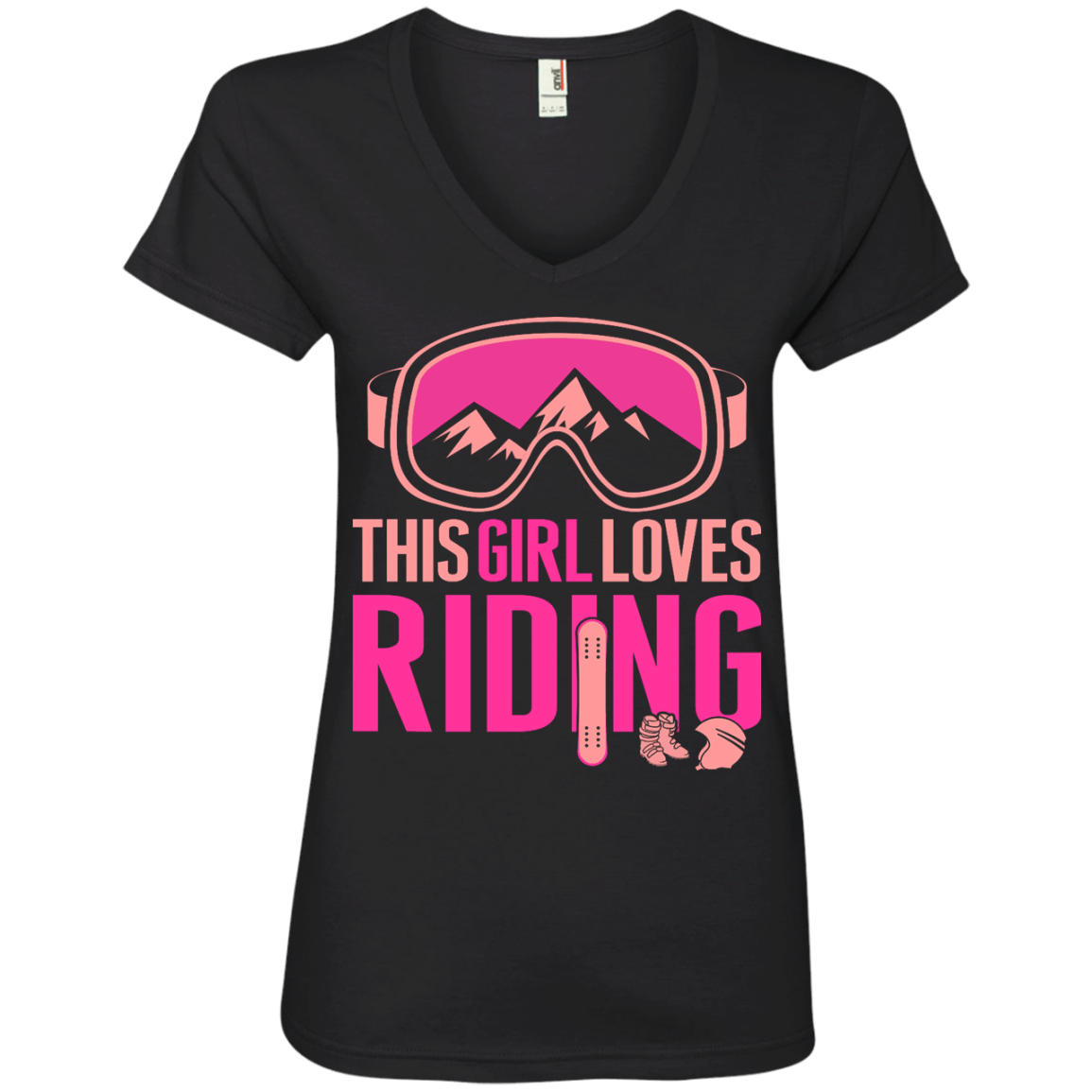 This Girl Loves Riding Ladies Tees - Powderaddicts