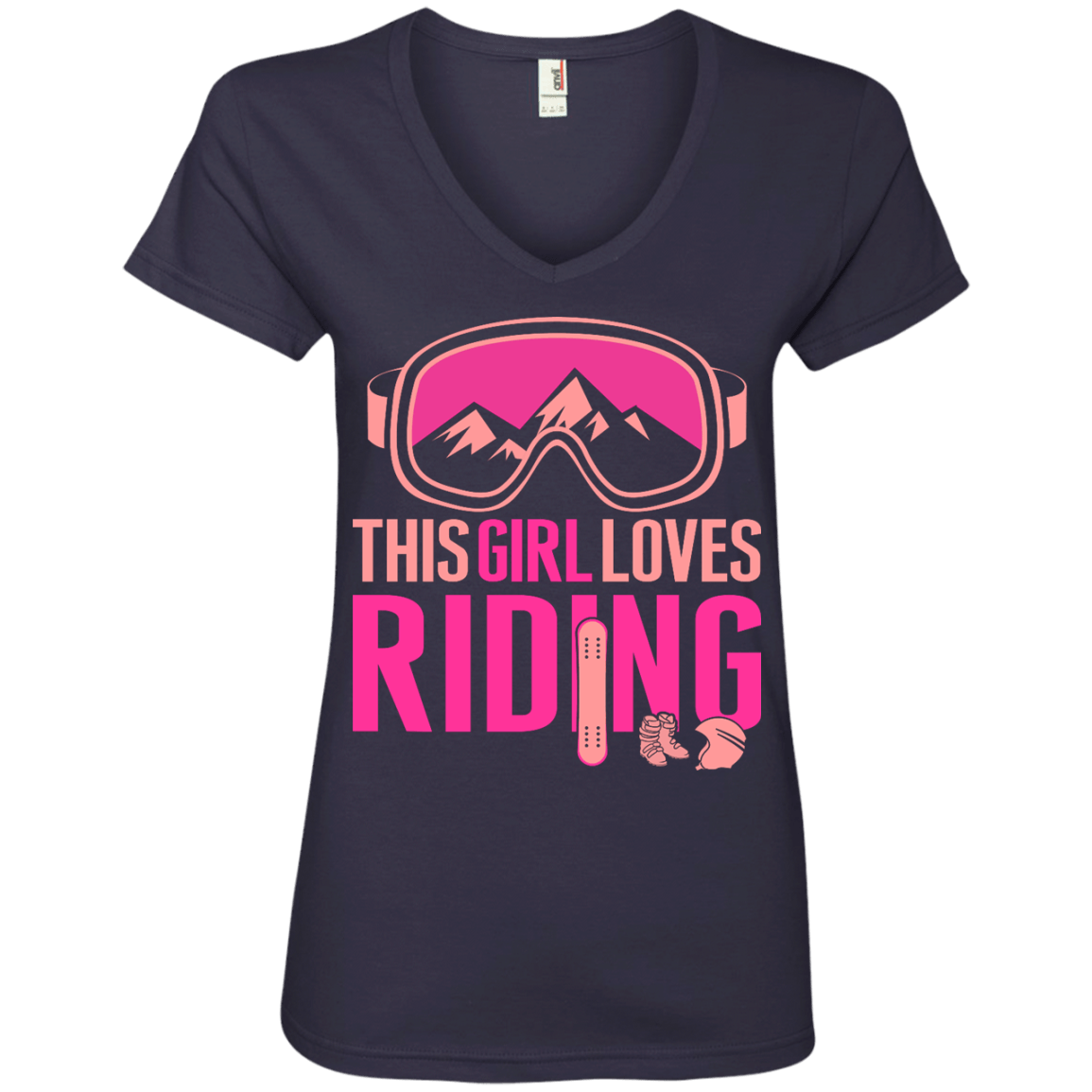 This Girl Loves Riding Ladies Tees - Powderaddicts