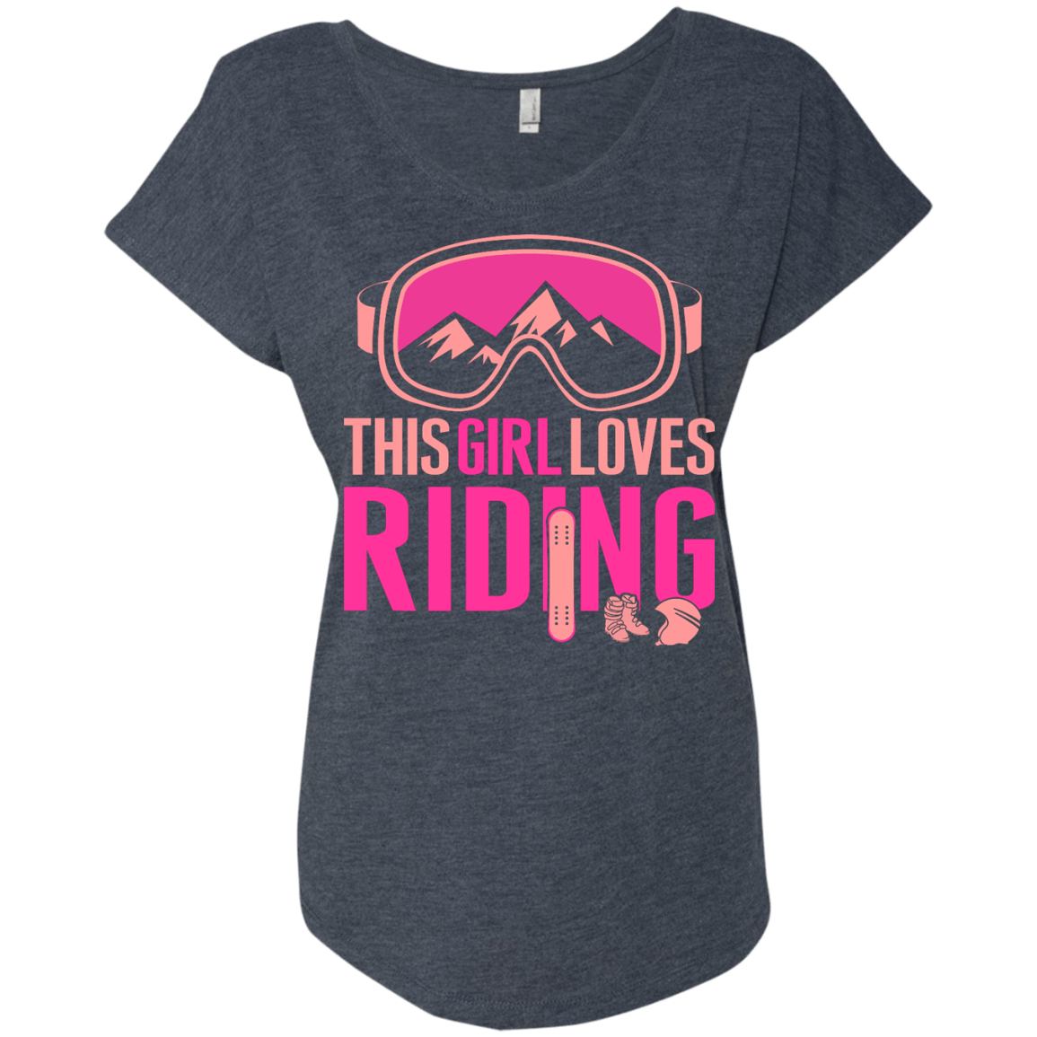 This Girl Loves Riding Ladies Tees - Powderaddicts