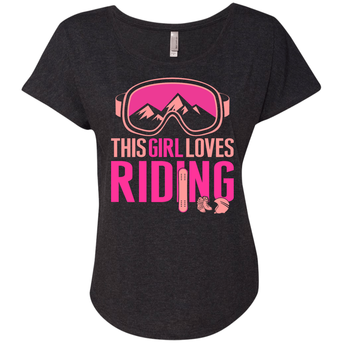 This Girl Loves Riding Ladies Tees - Powderaddicts