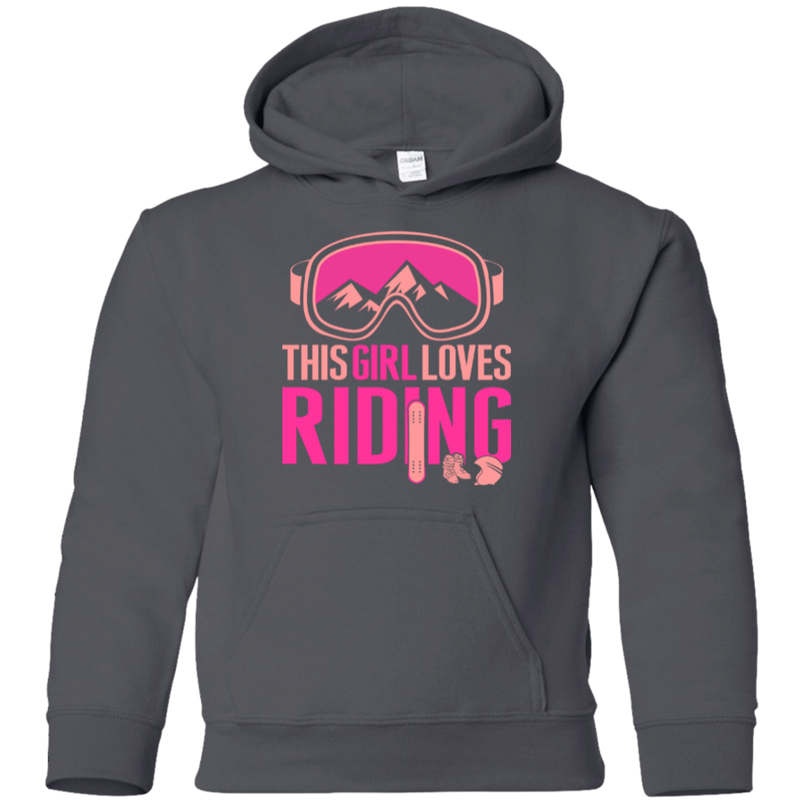 This Girl Loves Riding Youth Hoodies - Powderaddicts