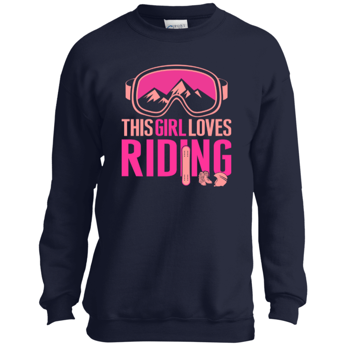 This Girl Loves Riding Youth Long Sleeves - Powderaddicts