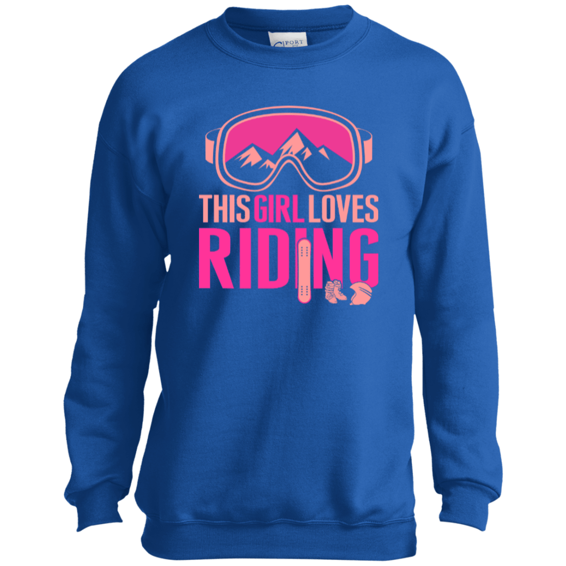 This Girl Loves Riding Youth Long Sleeves - Powderaddicts
