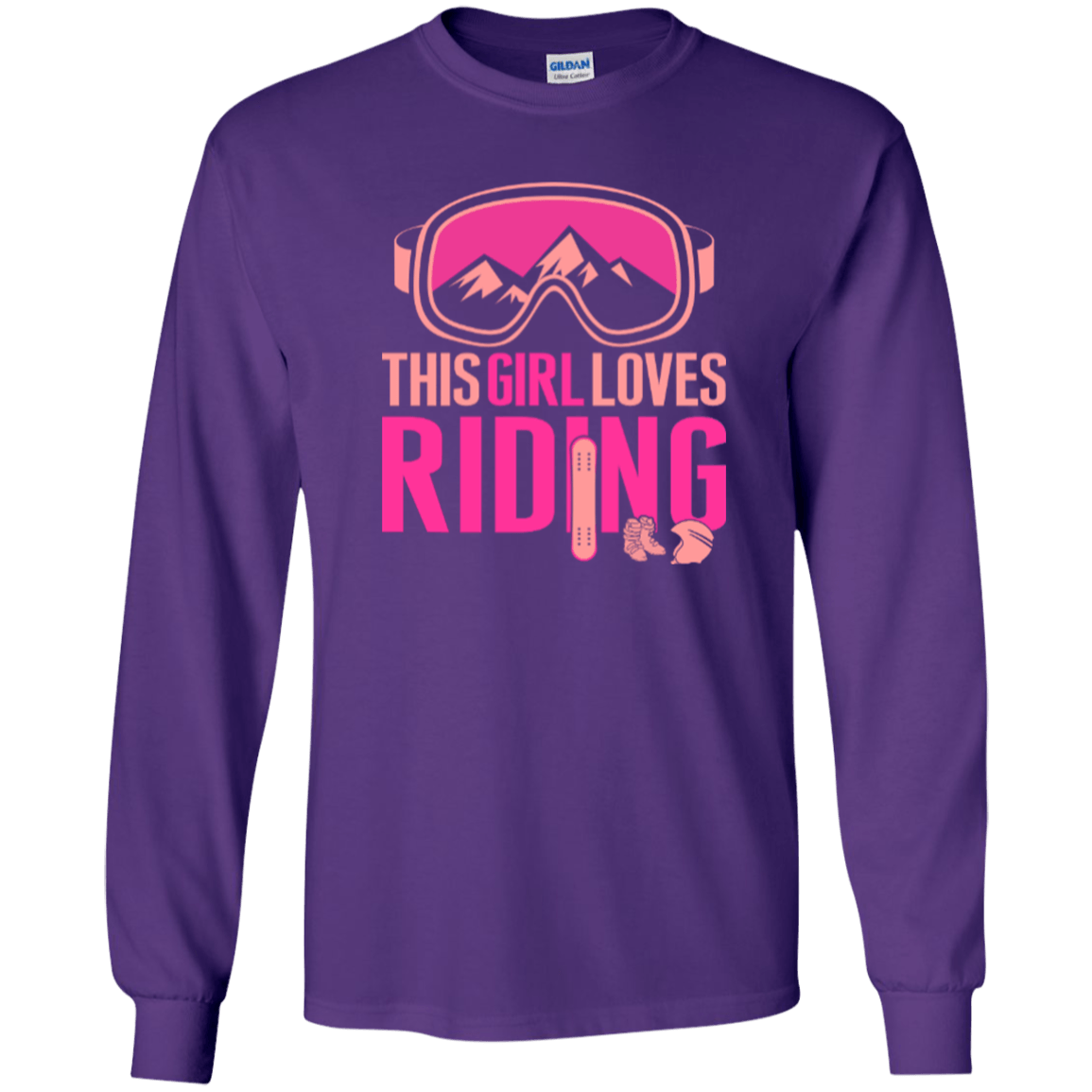 This Girl Loves Riding Youth Long Sleeves - Powderaddicts