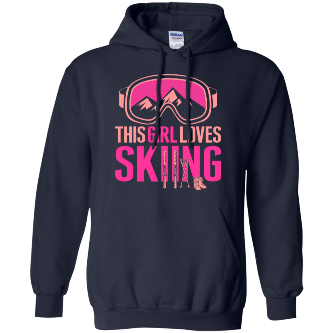 This Girl Loves Skiing Hoodies - Powderaddicts