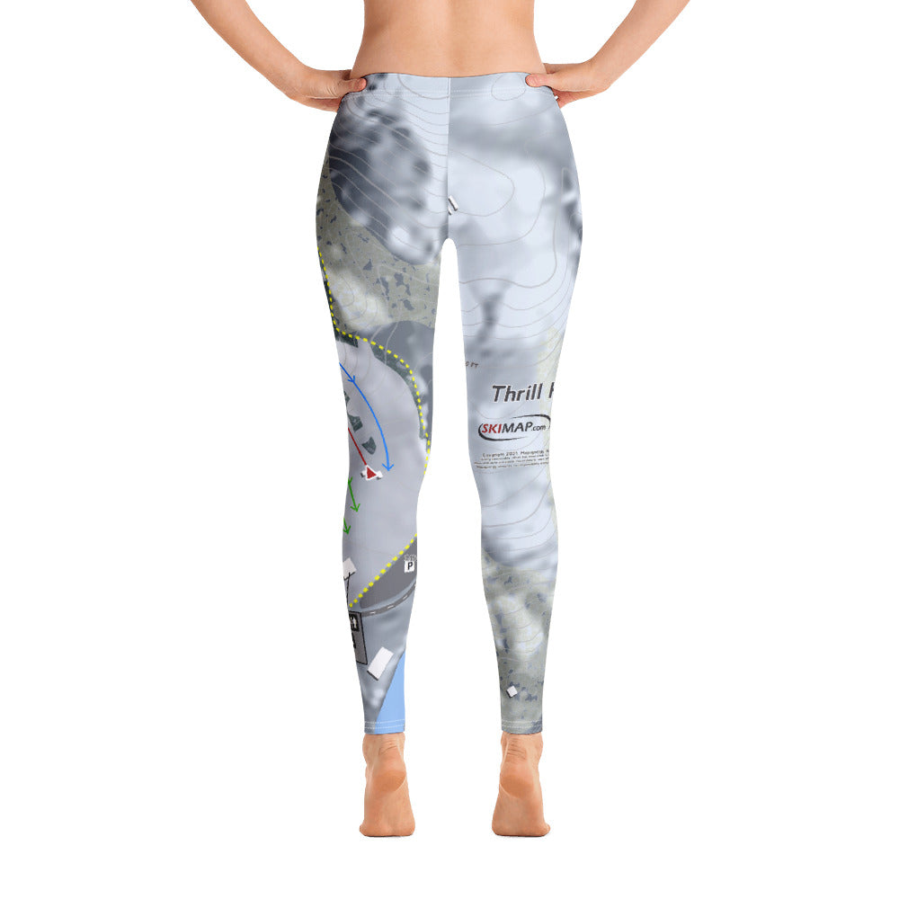 Thrill Hills, North Dakota Ski Trail Map Women's Base Layer Bottom