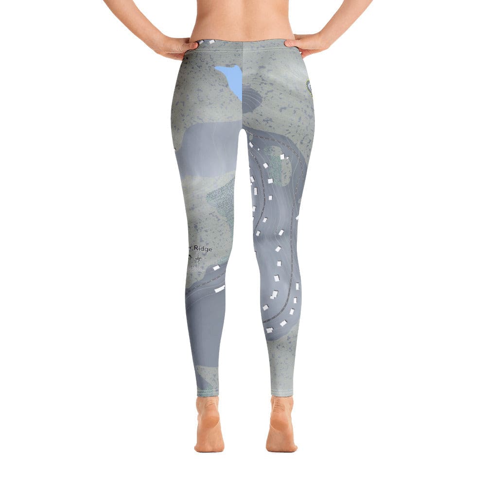 Thunder Ridge, New York Ski Trail Map Women's Base Layer Bottom