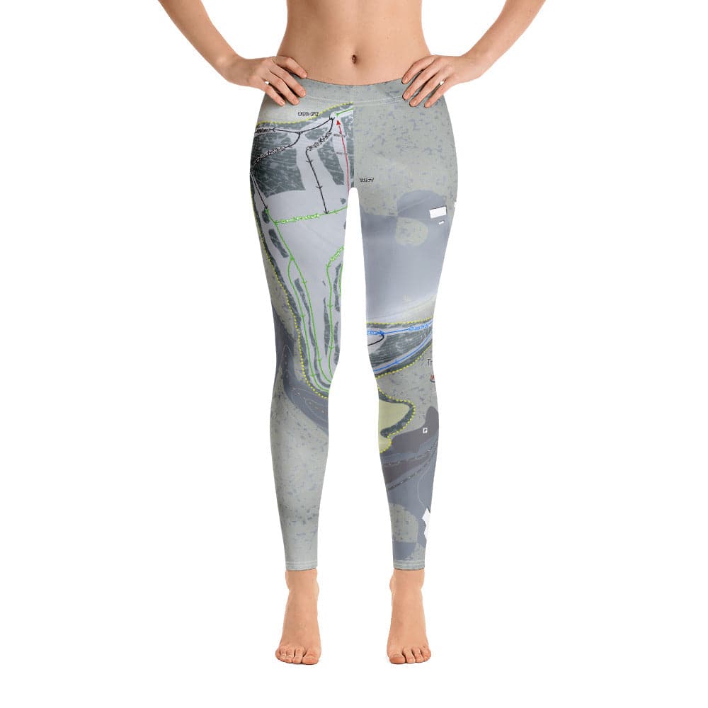 Thunder Ridge, New York Ski Trail Map Women's Base Layer Bottom - Powderaddicts